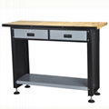 Workshop Metal Steel Wood Workbench Heavy Duty Worktable 1