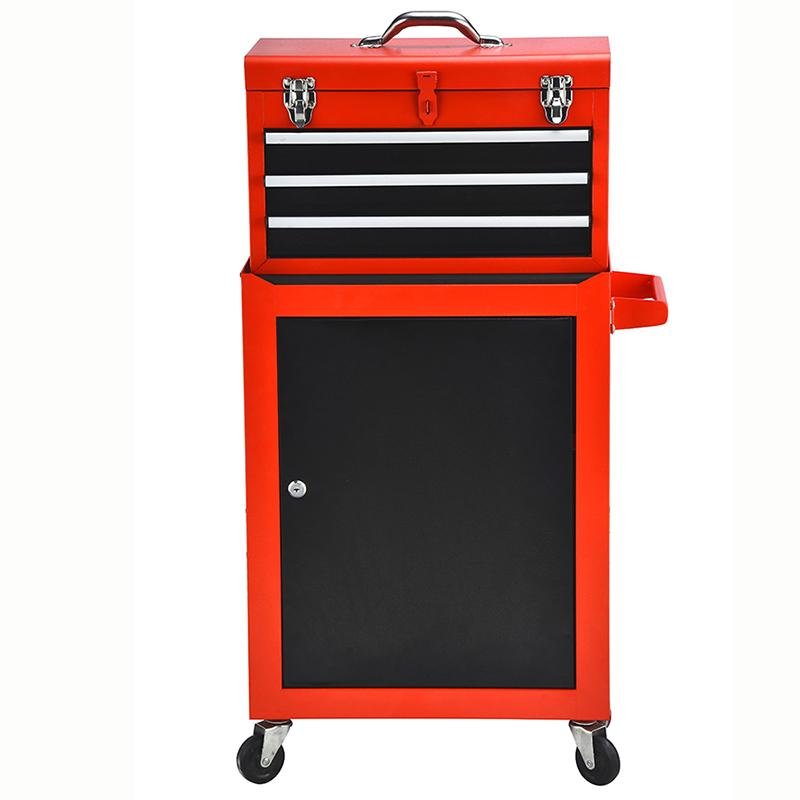 Professional Home DIY Combination Tool Cabinet Tool Cart Workshop Trolley 3