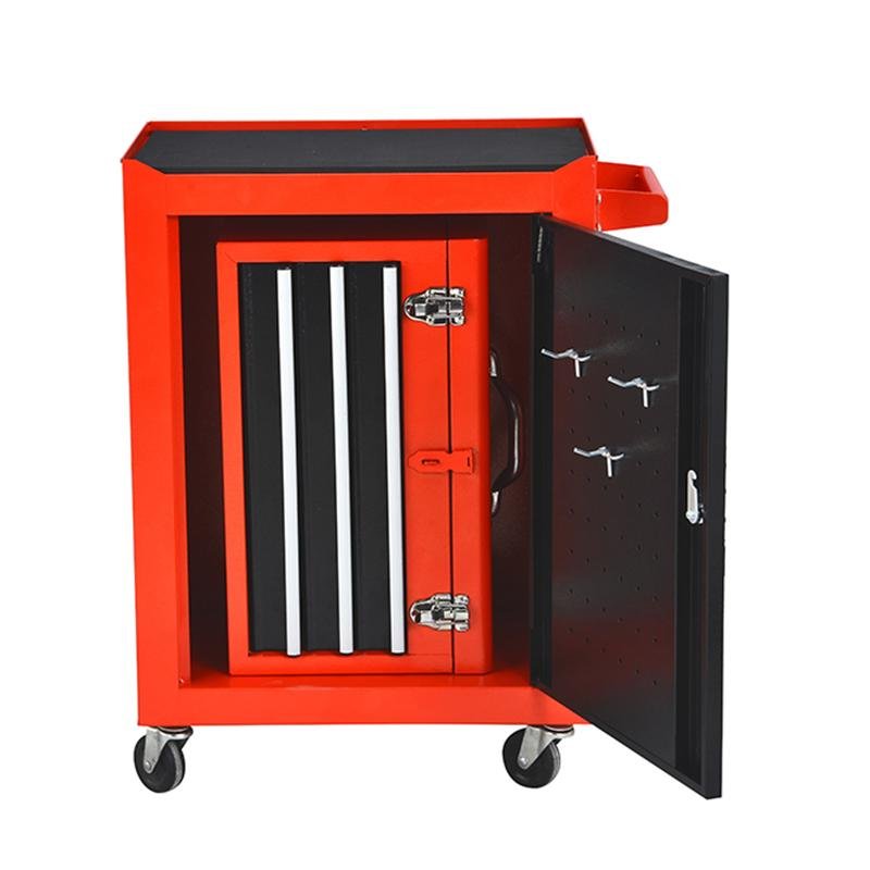 Professional Home DIY Combination Tool Cabinet Tool Cart Workshop Trolley 5