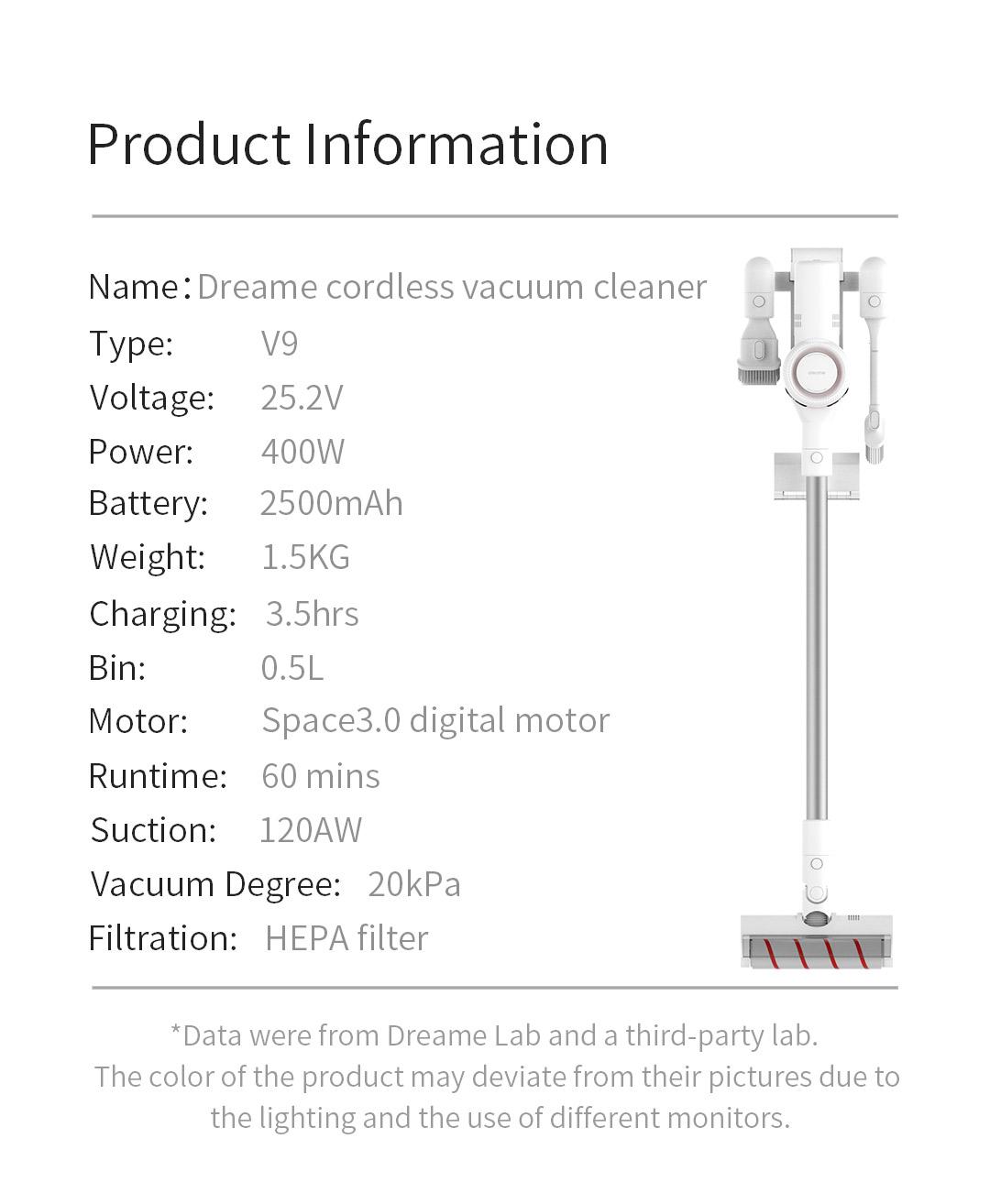 Dreame Vacuum Cleaner V9 3