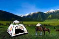 Tibetan outside travelling tent