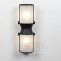 clear frosted glass shades wall light     outdoor viewing light   