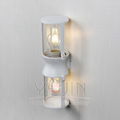 clear frosted glass shades wall light     outdoor viewing light    3