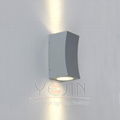 Aluminium Rectangle GU10 Type Up Down Outdoor Wall Light  3