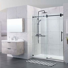 Double Roller Single Sliding Shower Enclosure