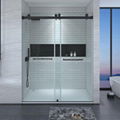 Bypass Double Slider Doors Glass Shower