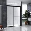 Classical framed heavy-duty bypass sliding shower door