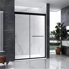 Classical framed heavy-duty bypass sliding shower door