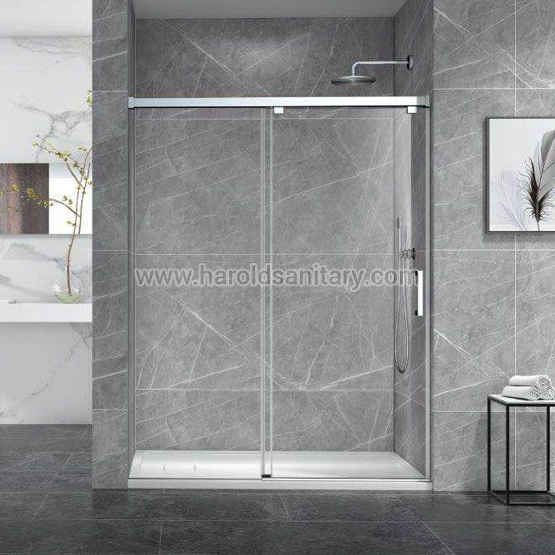 Aluminum Soft Closing Sliding Glass Shower Enclosure