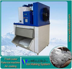 Supermarket fresh 1.5T 2T 2.5T flake ice making machine price