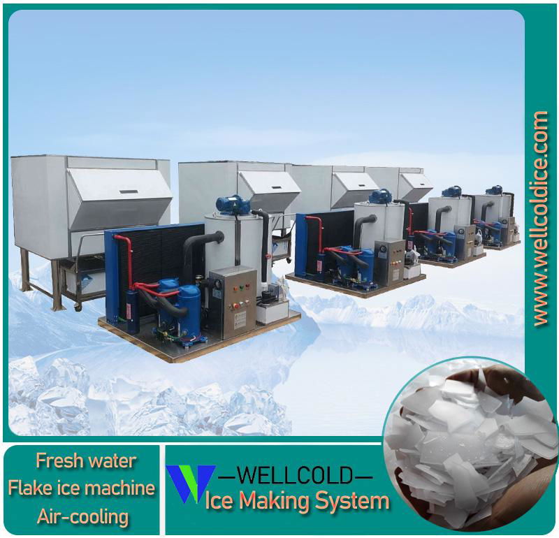 2T 2.5T 3T stainless steel material flake ice machine manufacturer in China