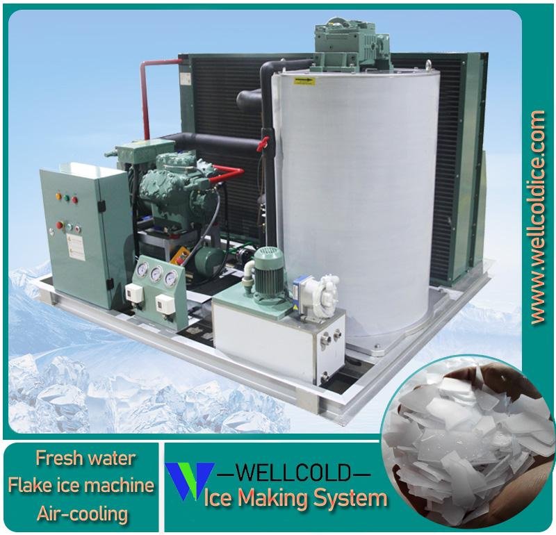 3T 5T 8T air cooling flake ice machine  price