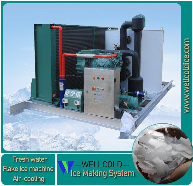 3T 5T 8T air cooling flake ice machine  price 2