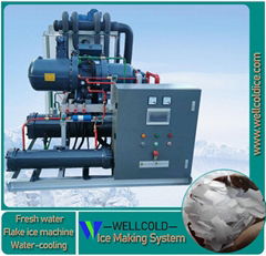 10T 15T 20T industrial flake ice machine with ice storage room