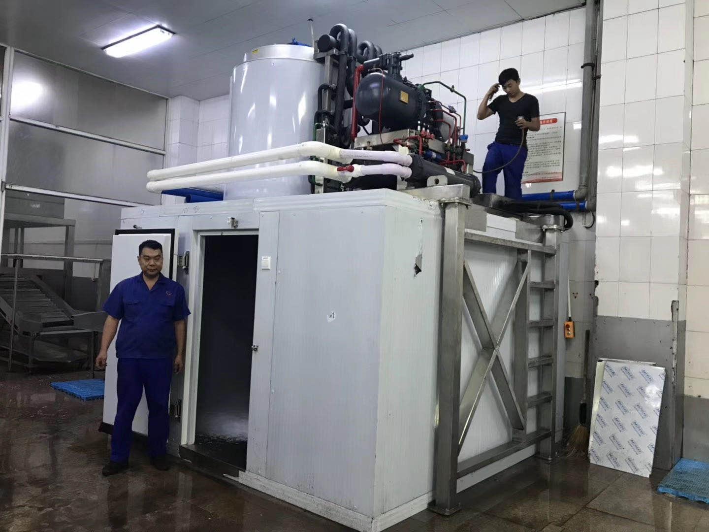 10T 15T 20T industrial flake ice machine with ice storage room 2