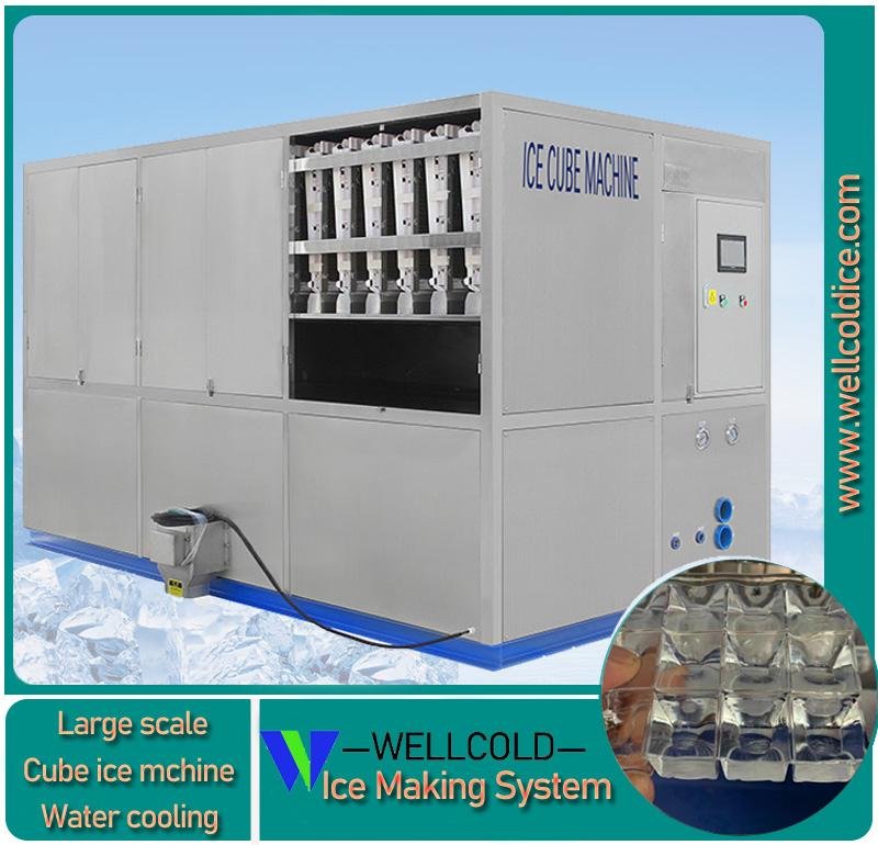 5T industrial cube ice machine with delivery system price