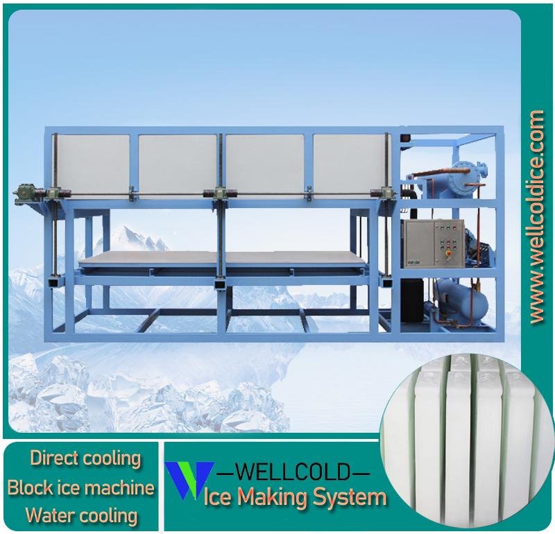 Direct cooling block ice making machine 3T 5T 8T price