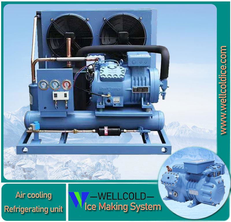 Refrigerating units for ice maker machine and water chiller ice room 2