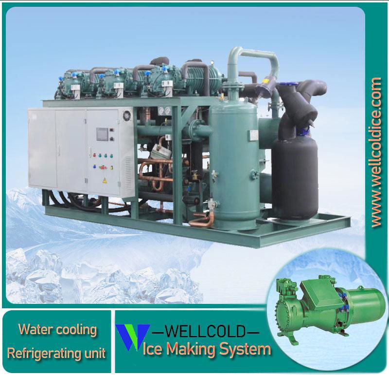 Refrigerating units for ice maker machine and water chiller ice room 3