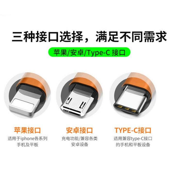 Fast charging 3A mobile phone data cable USBmicro charging cable tpe noodle flat 3