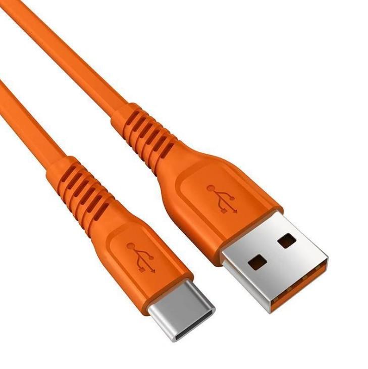 Fast charging 3A mobile phone data cable USBmicro charging cable tpe noodle flat 2