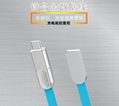 Zinc alloy data cable two-in-one 1 drag 2 charging cable Universal USB data cabl 4