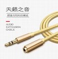 Audio extension cable 3.5mm headset car phone male to female audio extension cab 5