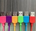 Android MICRO mobile phone data cable charging cable USB color fast charging cab 4