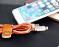 Retro leather data cable microUSB fast charge charging cable type-c data cable i