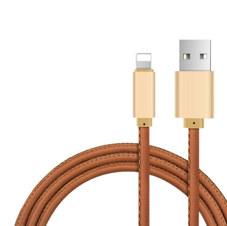 Retro leather data cable microUSB fast charge charging cable type-c data cable i 5