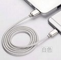 Apple zinc alloy data cable nylon braided usb charging cable creative new cable  5