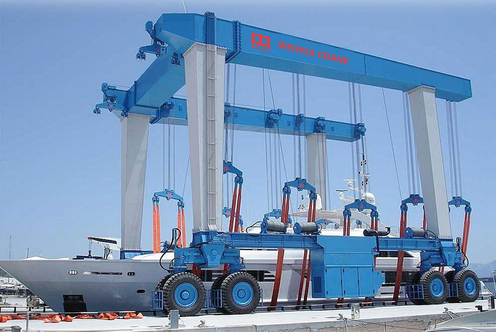 Yacht Crane Travel Lift Boat Mobile Hoist 2