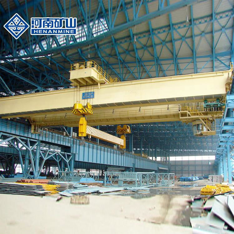 QL 5+5t 10+10t Double Girder Electromagnetic Overhead Crane for Steel Plant 2