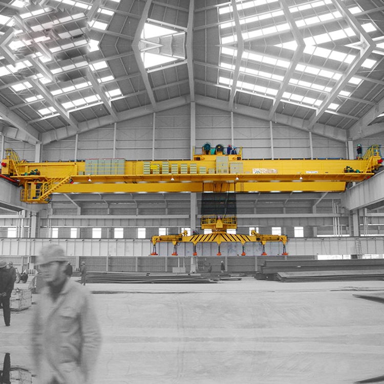 QL 5+5t 10+10t Double Girder Electromagnetic Overhead Crane for Steel Plant 5