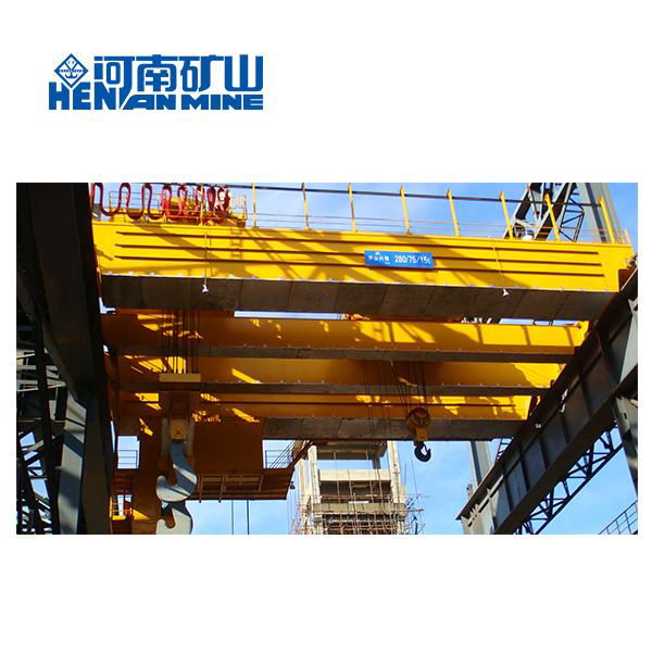 Henan Mine QDY Model Lifting Ladle Double Beam Overhead Casting Crane 3