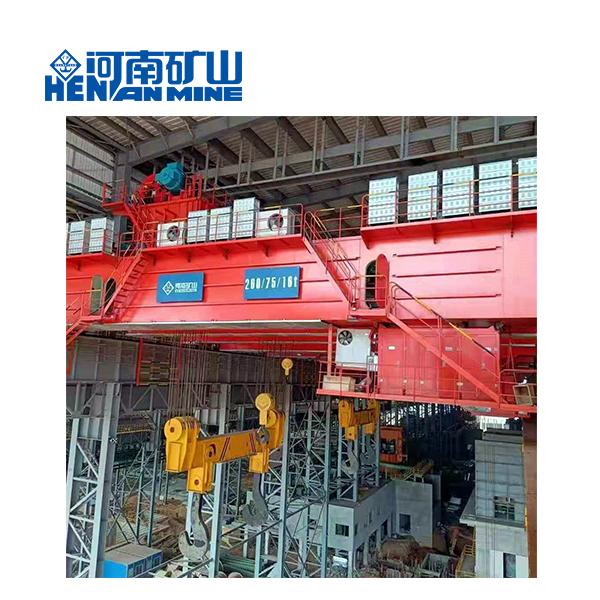 Henan Mine QDY Model Lifting Ladle Double Beam Overhead Casting Crane 5