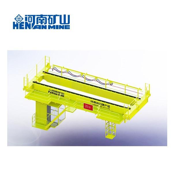 32ton 50ton QD Top Running Double Girder Overhead Travelling Crane with Hook 2