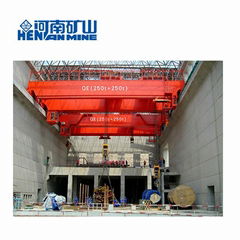 10+10ton QE Double Trolley Double Beam Electric Overhead Bridge Traveling Crane 