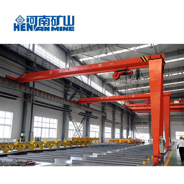 Best Selling BMH 3ton 5ton 10 ton Electric Hoist Single Girder Semi Gantry Crane 3