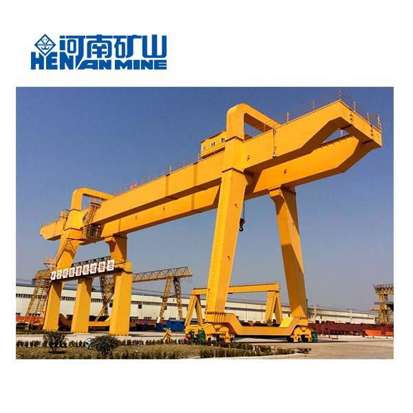 30ton Heavy Duty A Type Double Girder Electric Rail Traveling Gantry Crane 2