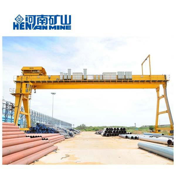 30ton Heavy Duty A Type Double Girder Electric Rail Traveling Gantry Crane 4