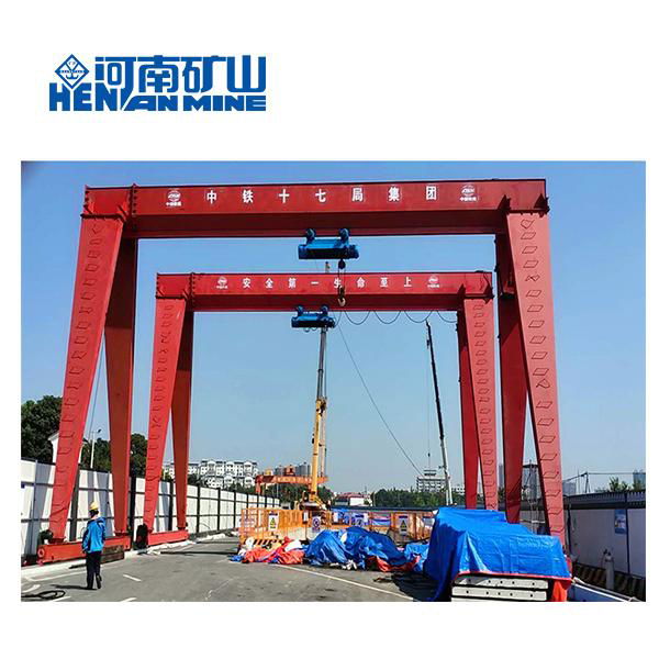 MH Type Outdoors 5ton 10ton Single Girder Electric Hoist Gantry Crane 2