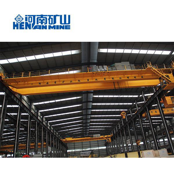 Henan Kuangyuan Cabin Control 20ton QD Electric Double Beam Bridge Crane  4