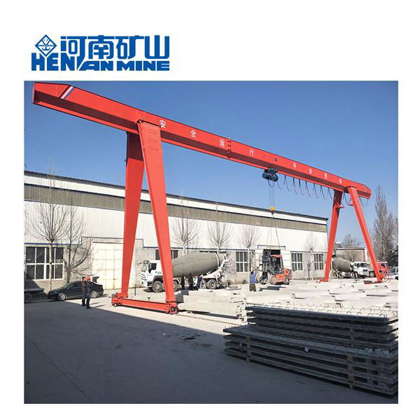 MH Type  5ton 10ton Single Beam Gantry Goliath Crane with Electric Hoist  2