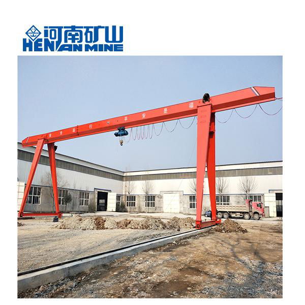 MH Type  5ton 10ton Single Beam Gantry Goliath Crane with Electric Hoist  3