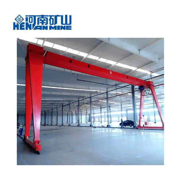 MH Type  5ton 10ton Single Beam Gantry Goliath Crane with Electric Hoist  4