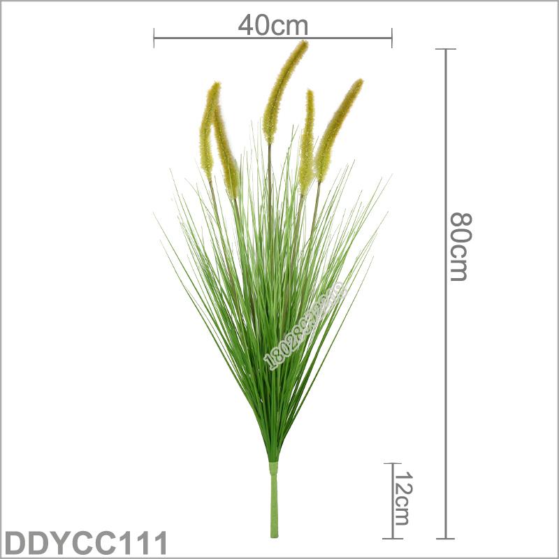 樹貓仿真植物盆栽盆景5頭狗尾草仿真蘆葦草家居裝飾假花擺件出口 4