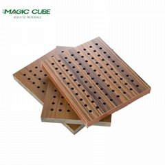 perforated wooden board