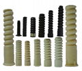 Rail plastic dowel for railway track fixing