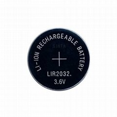 lir2032扣式鋰電池廠家定製可充電電芯加工